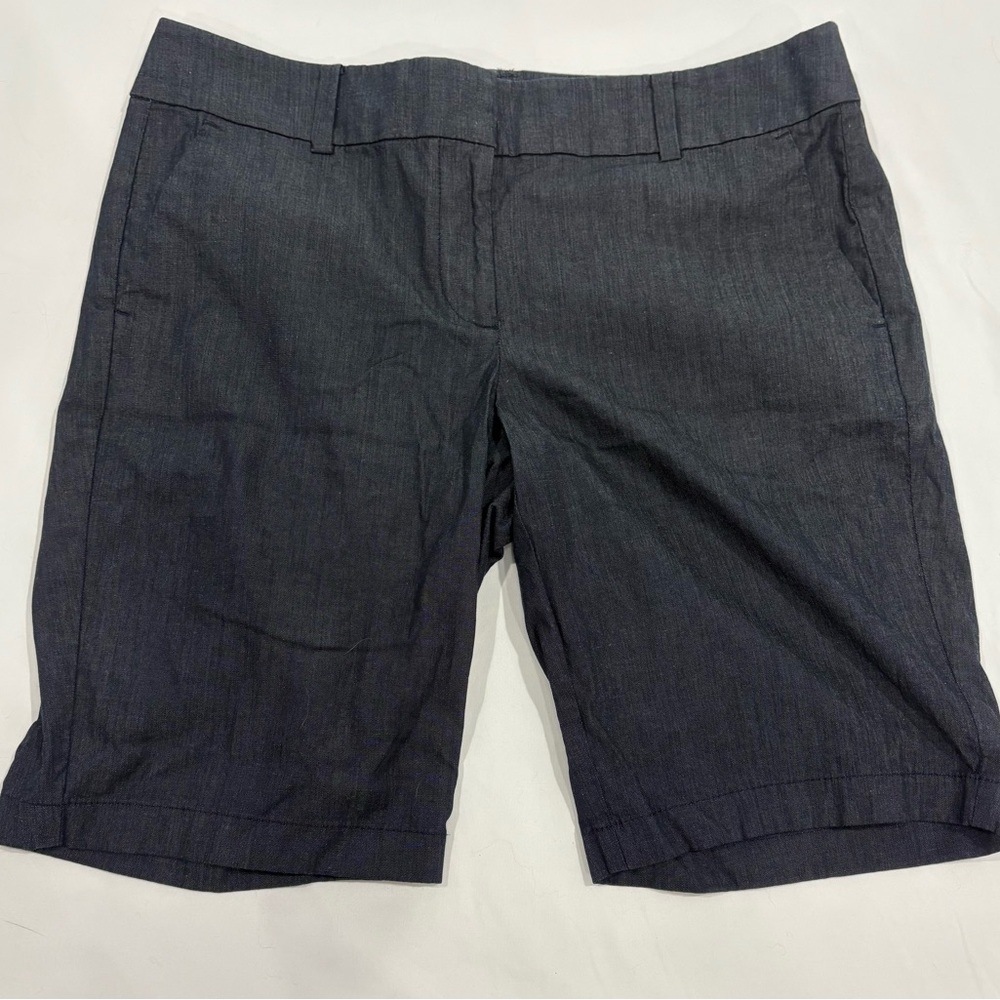 Ann Taylor Blue Bermuda Shorts Tailored Fit